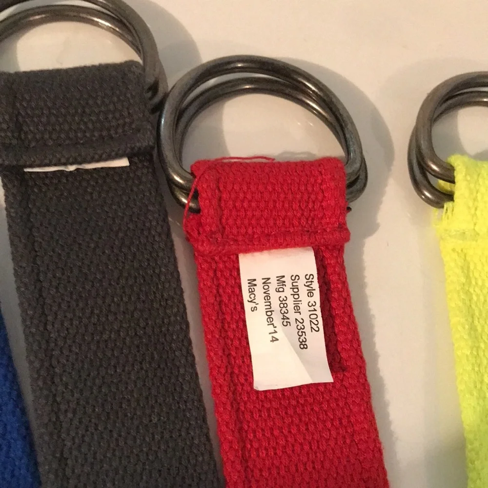BELT BUNDLE 4 Canvas Belts Size 12